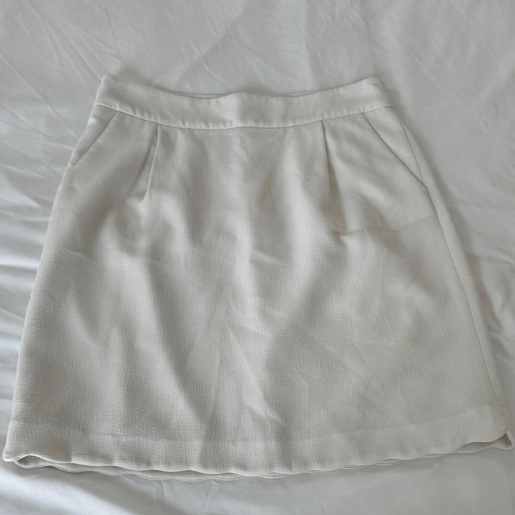 Tommy Hilfiger Cream Dress Skirt -4